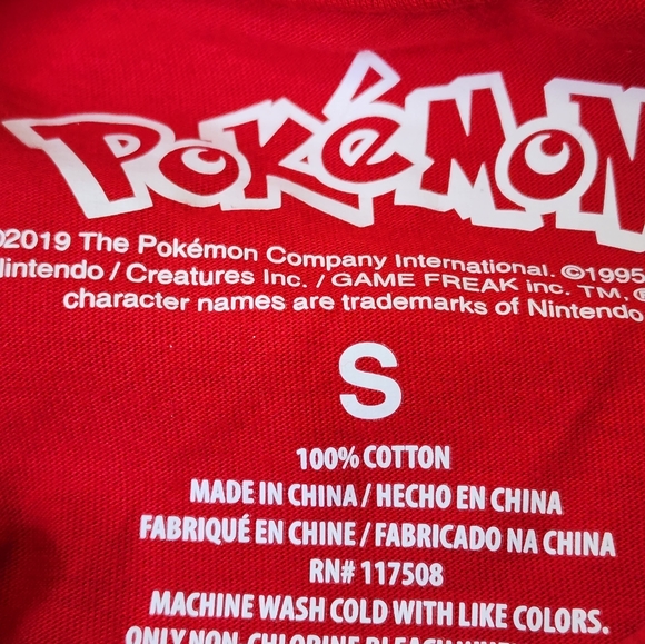 Red Pokemon TShirt - Picture 3 of 4